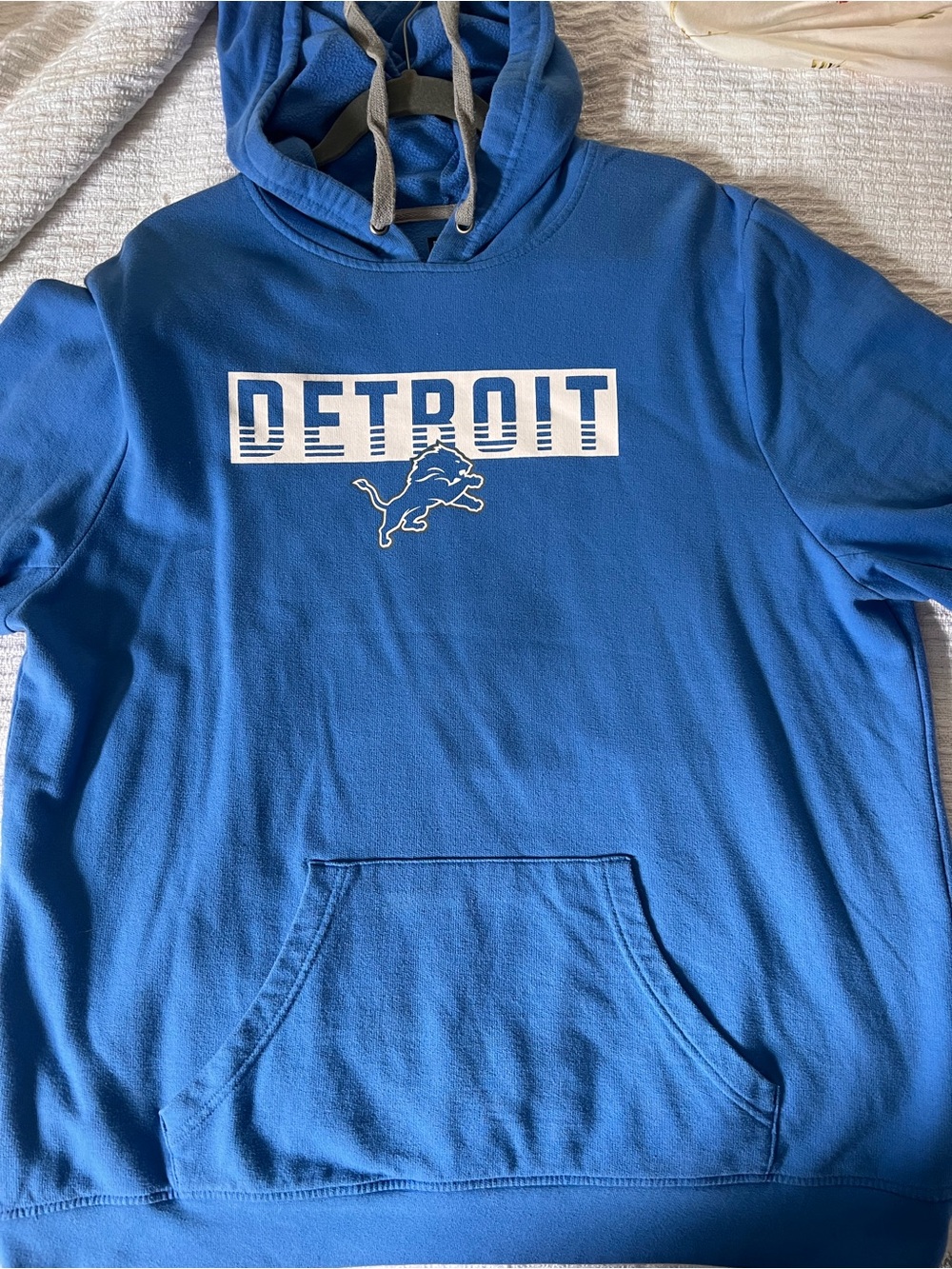 Detroit Lions Blue Pullover Hoodie